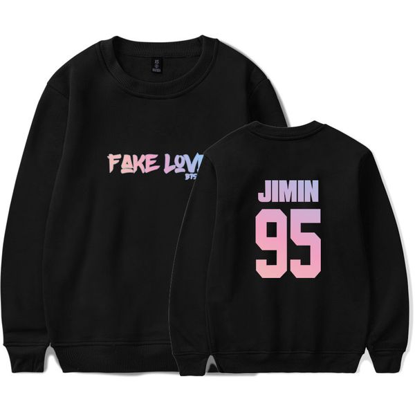 

kpop bts fake love sweatshirt hoodies bts women/men long sleeve plus size streetwear women/men casual clothes