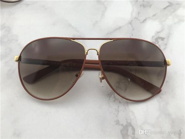 

2887s brown leather pilot sunglasses sonnenbrille 2887 designer sun glasses gafa de sol new with box, White;black