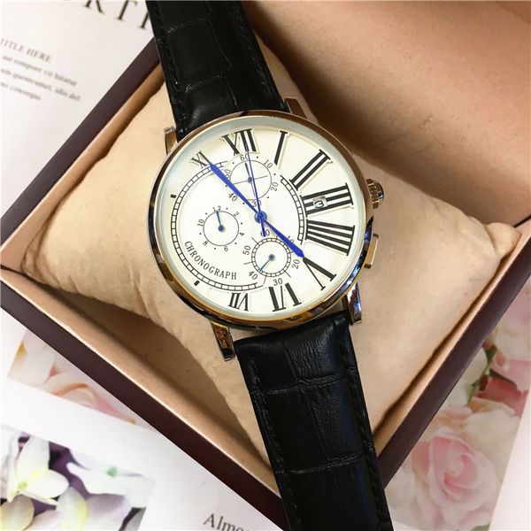 

2020 new men watch fashion casual clock big dial man wristwatches sports watches auto date classic table drop shipping, Slivery;brown