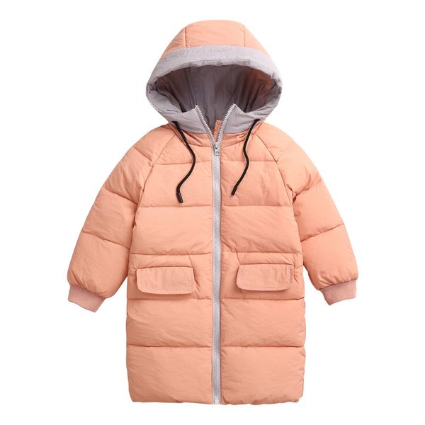

winter kids clothes children down jackets girl duck down padded coats warm kids coat zipper girls thickening parkas, Blue;gray