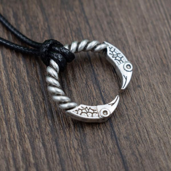 

sanlan 12pcs viking odin's ravens necklace pagan jewellery celtics, Silver