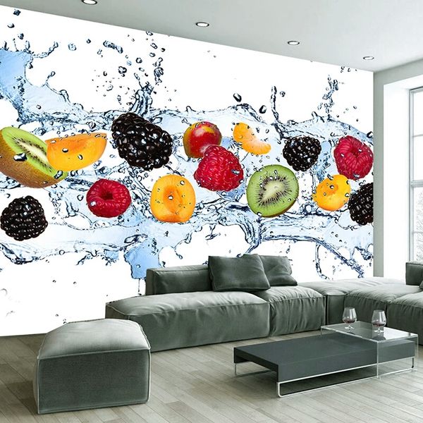 Custom Wall Painting Fresh Fruit Photo Wallpaper Restaurant Living Room Kitchen Background Wall Mural Non Woven Wallpaper Modern Hd Wallpapers High