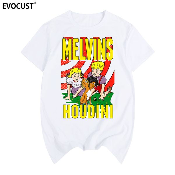

melvins houdini metal grunge punk rock soundgarden tool tee t-shirt cotton men t shirt new women summer, White;black
