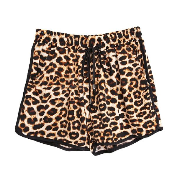 

women summer fashion 2018 casual sexy leopard printed shorts plus size s-2xl women's shorts casual short pants, White;black