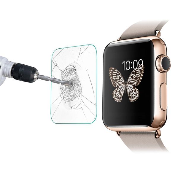 

9h hd clear premium tempered glass screen protectors smart iwatch for apple watch4 40 44 mm with retail packing