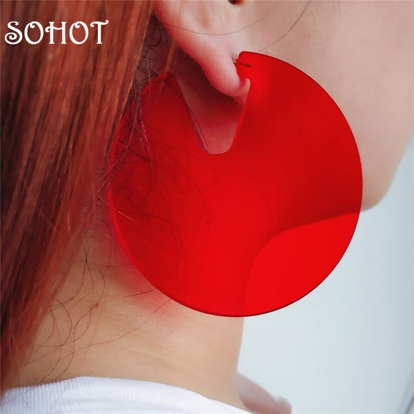 

sonew cute candy colorful hoop earrings wild fashion creative summer major jewelry accessories for gypsy femme party bijoux, Golden;silver
