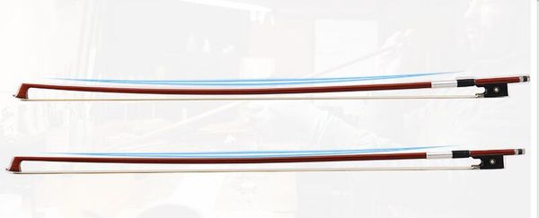 

1 pcs red sandalwood bow violin part playing violin octagonal bow children beginner pure ponytail 1/16