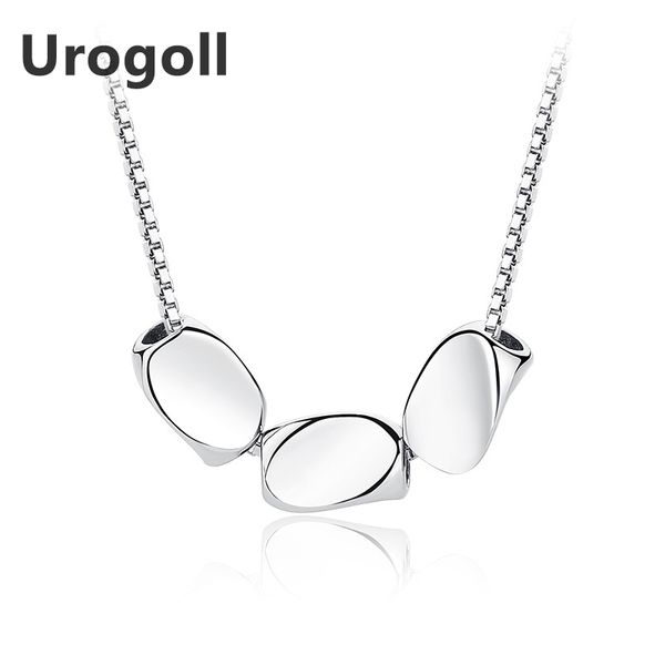 

simple style fashion necklace 925 sterling silver jewelry twisted beads necklaces for women fine jewelry wholesale