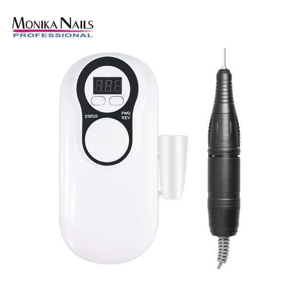 

monika portable nail art equipment 30000rpm electric nail polishing machine with waist bag drill machine pedicure kit, Silver