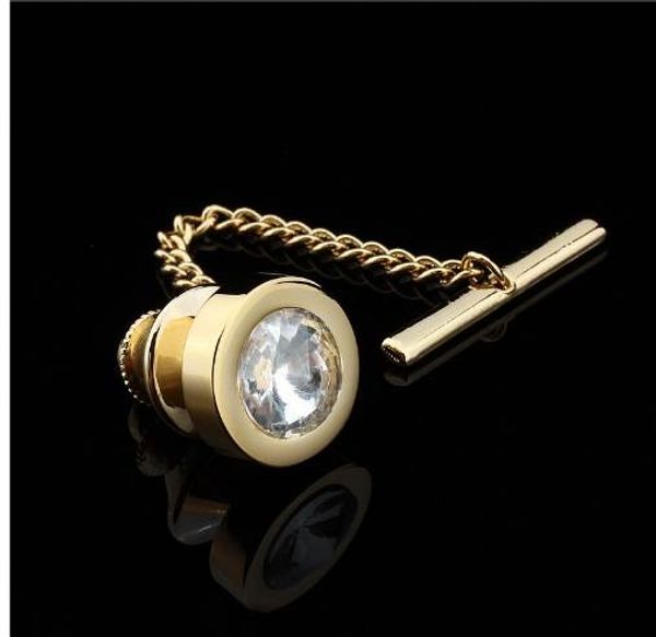 

hawson gold-color tie tack mens shirt jewelry fashion tie pin, Silver
