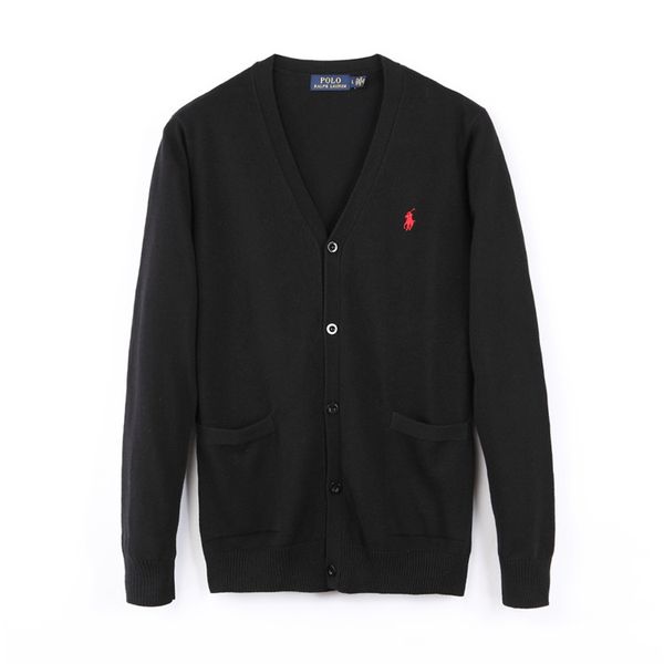 

brand designer polo cardigan sweater men's and women's clothing london new york chicago polo shirt men's button sweater polo, White;black