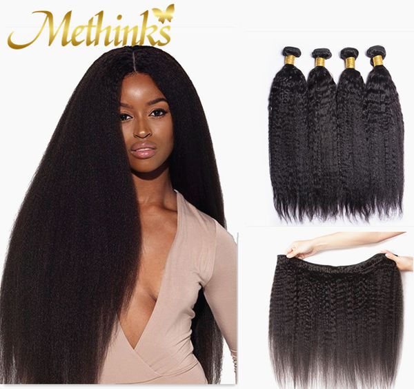 Peruvian Kinky Straight Hair Bundles Deal 100 Remy Human Hair
