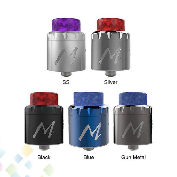 

Tigertek Momentum RDA Tank 24MM Included Squonk Pin with Gold Plated 510 Pin 810 Resin drip tip Airflow Adjustable Atomizer