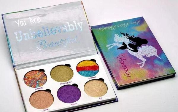 

by dhl love luxe beauty fantasy mermaid palette makeup you are unbelievably beautiful highlighters eyeshadow 6 colors