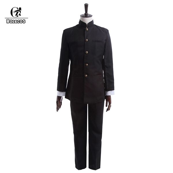 ROLECOS New Spring Men School Uniform Suit Cosplay Uniforme giapponese School Boy Giacche Pantaloni Set di abbigliamento