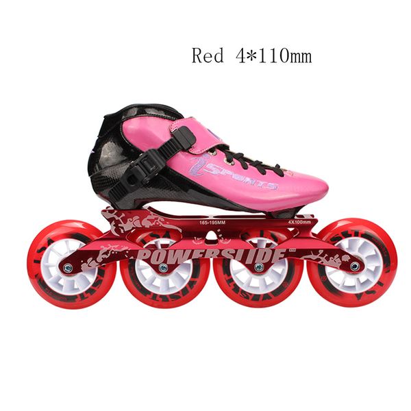 2021 Speed Inline Skates Carbon Fiber Professional 4*100/110mm