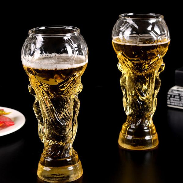 Последняя стеклянная кружка 15,2 унции, творческий футбольный стиль чемпионата мира по футболу, фан -подарочный бар ktv, пиво, настройка поддержки, стр.