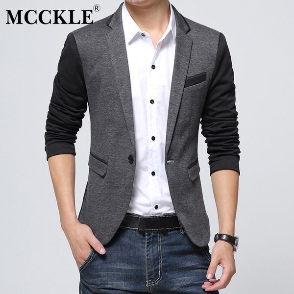 

mcckle fashion casual men blazer cotton slim korea style suit blazer masculino male suits jacket blazers men plus size m-6xl, White;black