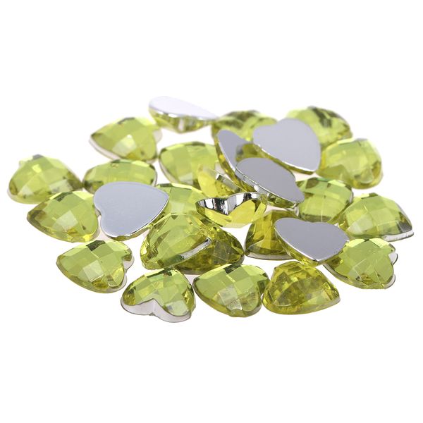 

big diy craft art 8mm 2000pcs heart-shaped flatback earth faceted acrylic rhinestone strass high shine nail art decorations, Silver;gold