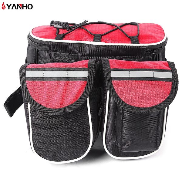 YANHO Bike Bag Folding Packet Bolsa Acessórios de Ciclismo Com capa à prova de chuva, você pode desfrutar de seu ciclismo em dias chuvosos