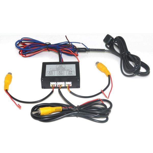

car parking camera video channel converter auto switch front /view side/rearview rear view camera video control box with manual