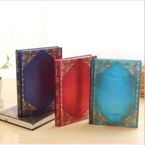 

retro hardcover notebook gift diary not agenda planner material escolar caderno office stationery supplies gt101, Purple;pink