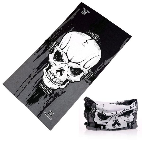

2018 motorcycle skull balaclava bandanas headwear mascara face shield sports mask headscarves seamless bandana, Blue;gray