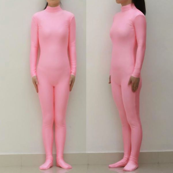 

lbs007) lycra spandex pink party leotard catsuit halloween cosplay costume fetish zentai suits wear, Black