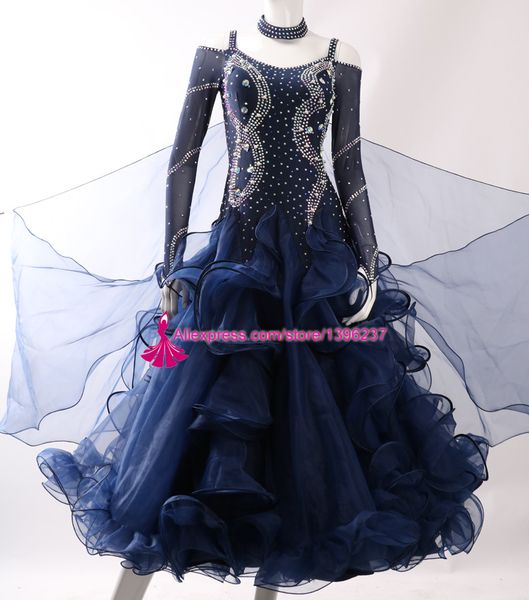 2019 Standard Ballroom Dance Dresses Lady S High Quality Custom Made Competition Flamenco Waltz Ballroom Dancing Dress Women From Cocktailfashion