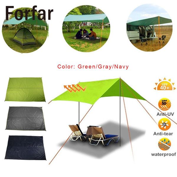 

3color camping cloth tent cloth picnic waterproof durable camp single layer account hiking climbing camping tent