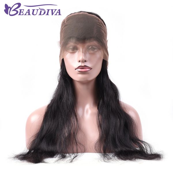 

360 lace frontal closure body wave natural hair brazilian 100% human hair with 4 body wave closures hair 360 lace frontal closure 4, Black;brown