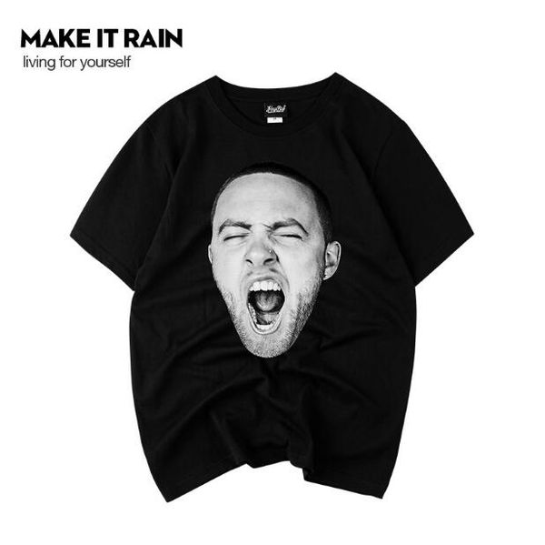 

Mens Clothing Mac Miller Rapper Cotton T-shirt Tee Hip Hop Crew Neck Casual Tops