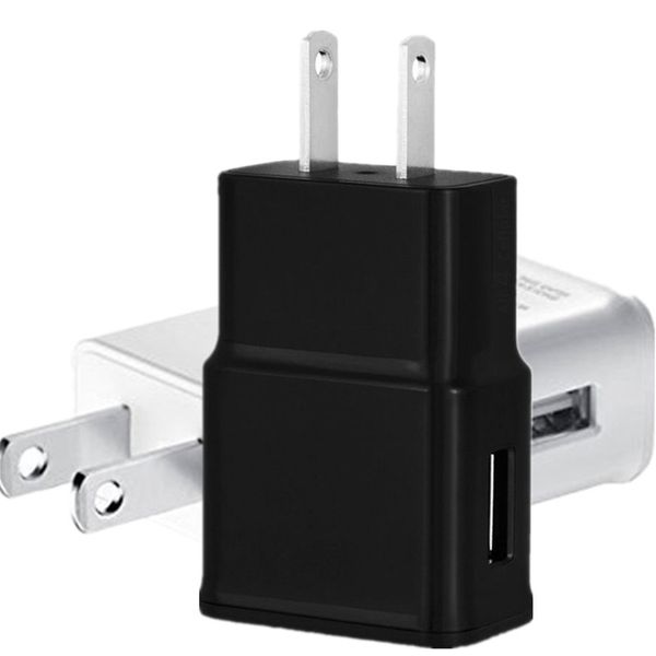 USB-Wandladegerät 5V 2A AC-Reise-Ladegerät-Adapter US-EU-Stecker für universelles Smartphone Android-Telefon Weiß Schwarz Farbe