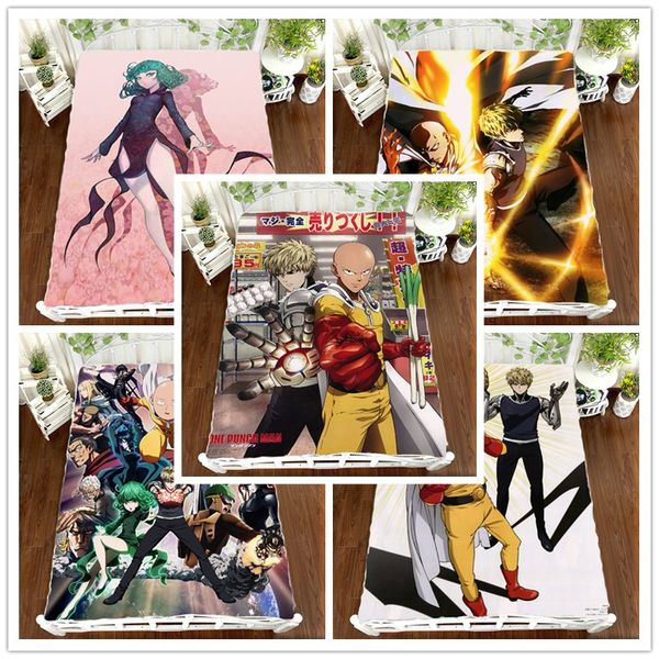 

anime manga one punch man bed sheet 150*200cm bedsheet