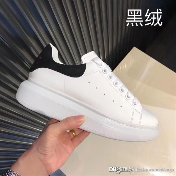 

2018 alexandermcquee alexander fa hion mcquee leathner men women black velvet trainer runner neaker with box