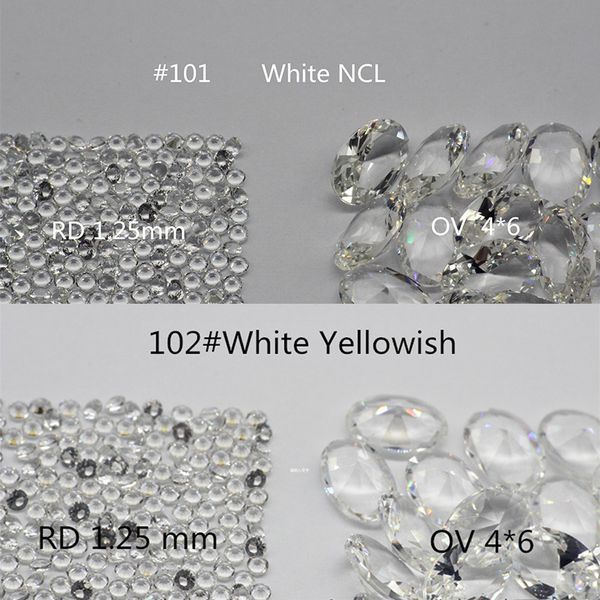 

1.25mm round nanogem crystal white colors facet cut thermostable synthetic loose gemstone for jewellery 1000pcs per color a lot, Black
