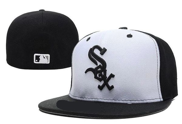 

Дешевые чикагоБелые шапки Sox ​​Fitted Caps новинка баскетбол Snapback Hats sports Все команды C