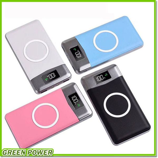 

Wirele powerbank dual u b power bank 20000mah wirele charger powerbank bateria external portable with led light for iphone x