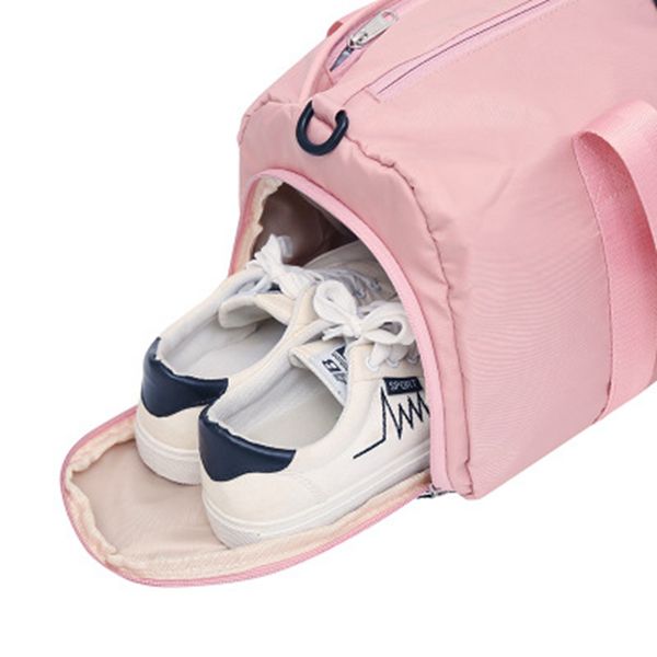 

stylish outdoor waterproof nylon sports gym bags men women girls training fitness travel handbag yoga mat bag sac sport