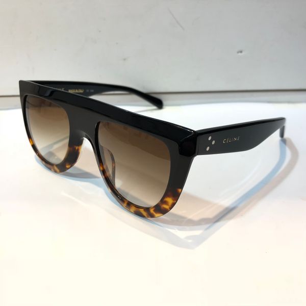 

new luxury women brand designer sunglasses ce41398 audrey goggle sunglasses wrap design model big frame leopard double color frame, White;black