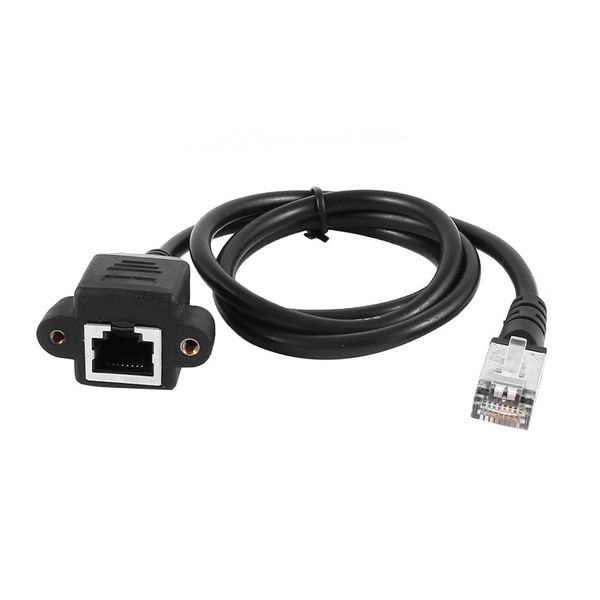 Freeshipping 10 Stück Stecker-Verlängerungskabel, Netzwerkkabel, Adapterplatte, RJ 45-Buchse, 60 cm Halterung