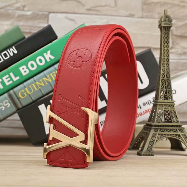 

style brand designer leather belt for men and women casual fashion belt smooth buckle leather belt wholesale, Black;brown