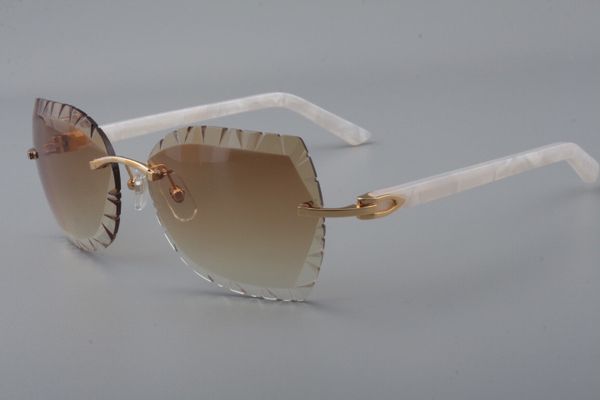 

18 new and unique design lens sunglasses 8300817--a2 fashion plate mirror legs sunglasses, sun visor, White;black
