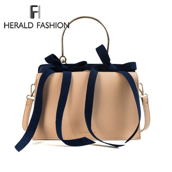 

herald fashion elegant shoulder bag women designer luxury handbags women bags bow sweet messenger crossbody bag for sac