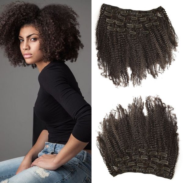 4b 4c Afro Kinky Curly Clip In Human Hair Wholesale Cheap 100