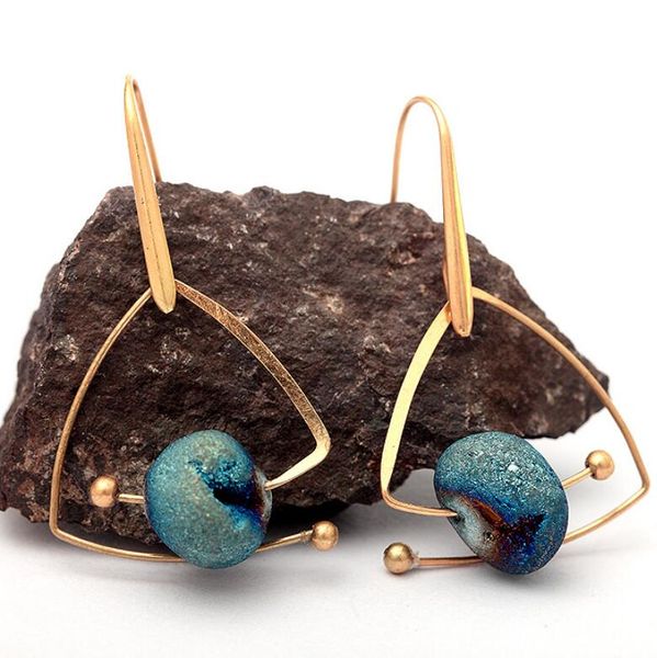 

designer jewelry earrings for women natural stone stars pendant charn earrings fashion of shipping, Golden
