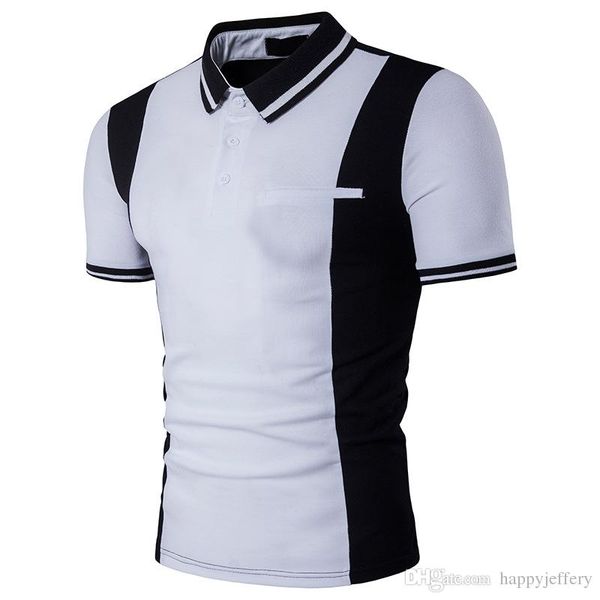 

black white men b90 and t-shirt combination colour mens sleeve short new polo krmcg