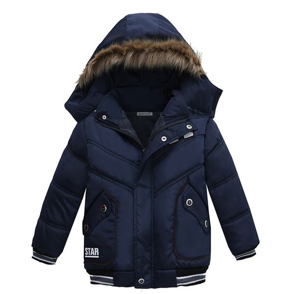 

winter baby warm down coat baby boys girls coat jacket hooded long sleeve children solid kids outerwear fashion snowsuit, Blue;gray