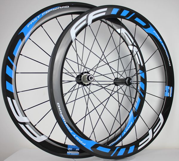 700C Road Carbon Wheelset 50mm Clincher Wheels Straight Pull Powerway R36 Hub