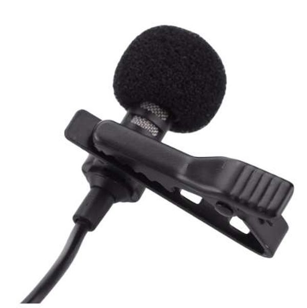 Marsnaska Mini microfono da 3,5 mm Registrazione K Song Phone Piccolo microfono per telefono K Song Microfono da bavero